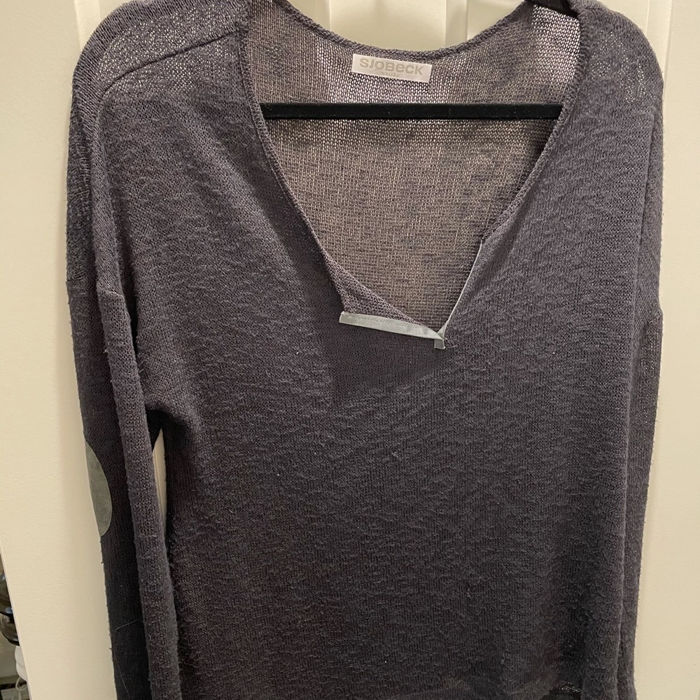 Loose knit black sweater